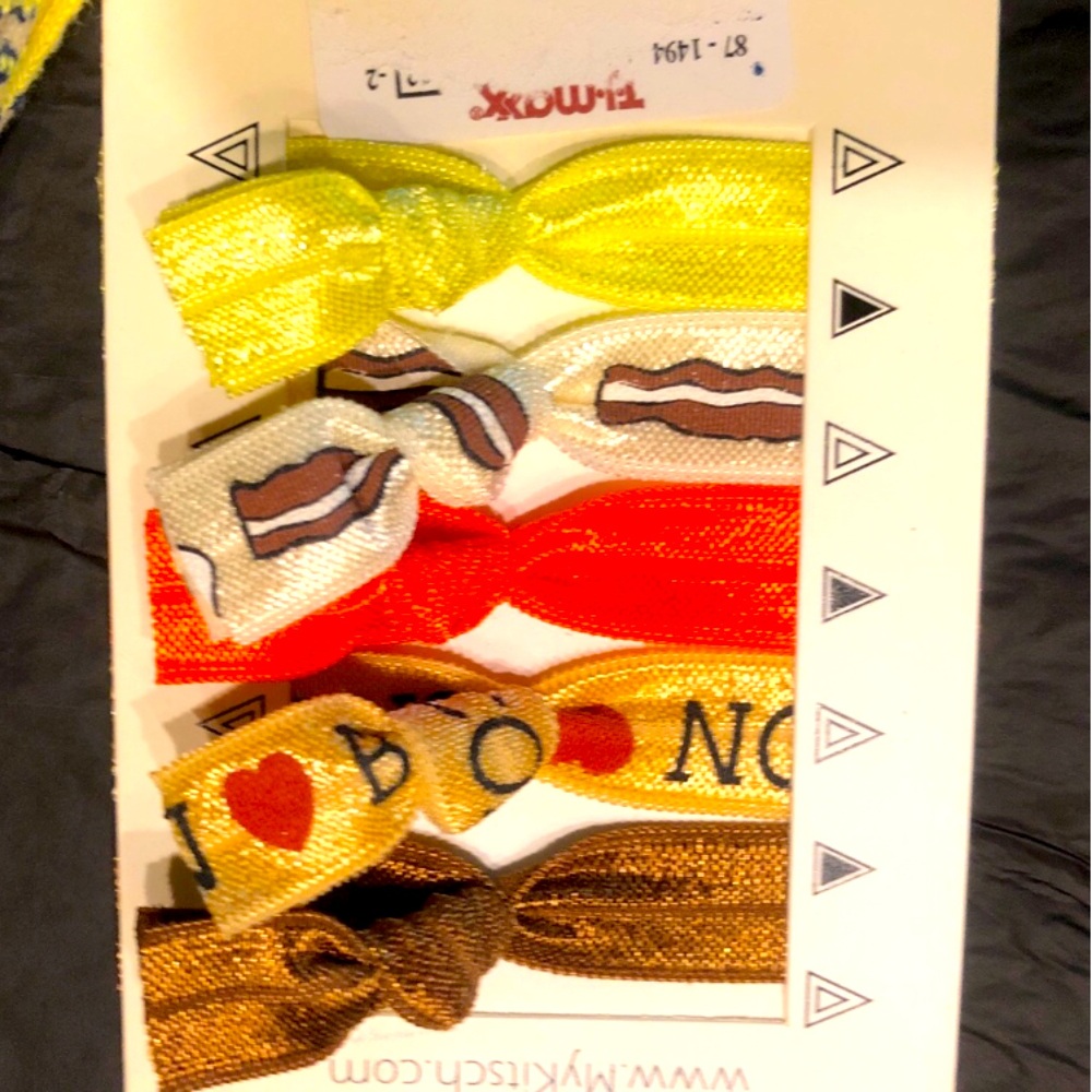 KITSCH No Snag Breakfast Themed Hair Ties - Picture 2 of 2